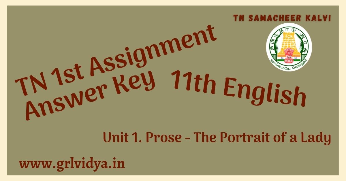 11th English Assignment-1 Answer Key